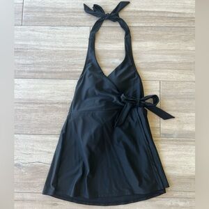 J. Crew black halter swim dress. NWT. Size 2. ITEM: BC122